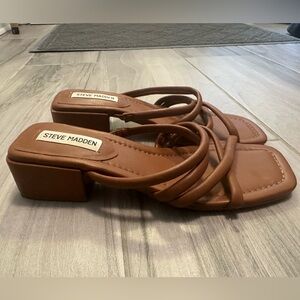 Steve Madden Tan Strappy Sandals